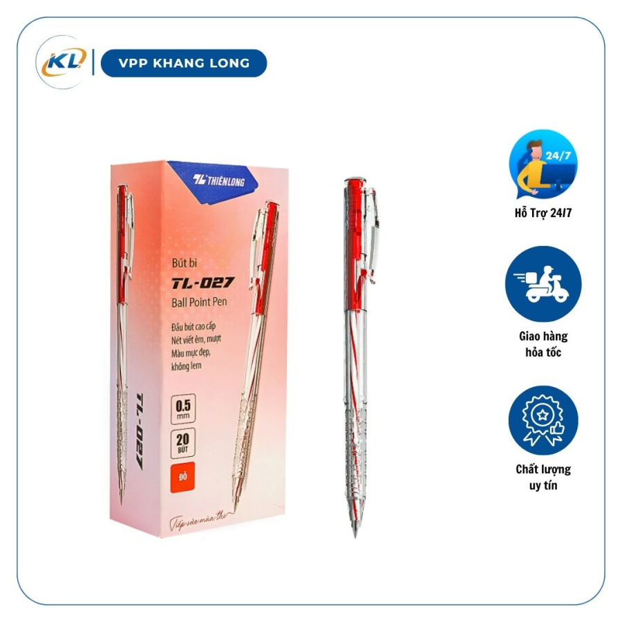 Hộp bút bi Thiên Long TL-027